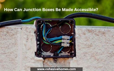 do junction boxes need to be accessible|splice wire without box.